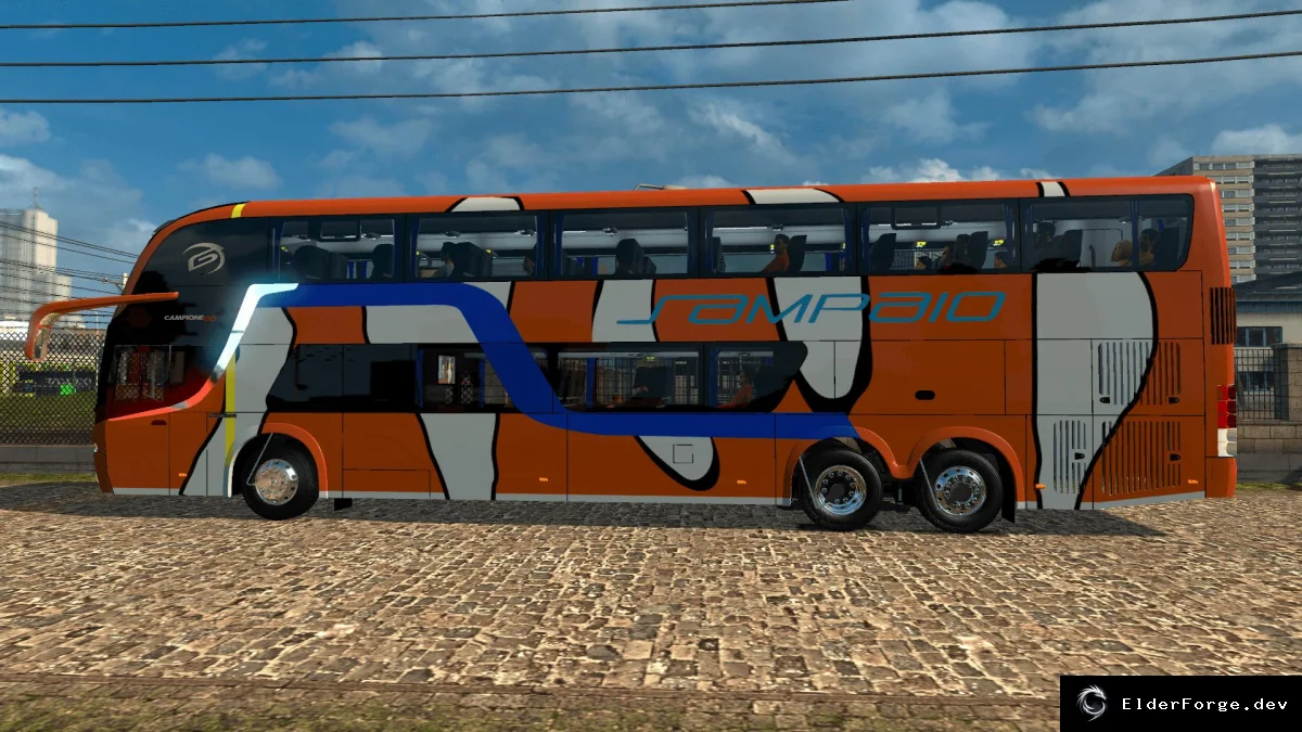 Обложка мода: Euro Truck Simulator 2 – Автобус Comil Campione DD 6×2*4 на базе Mercedes Benz O-500RSD