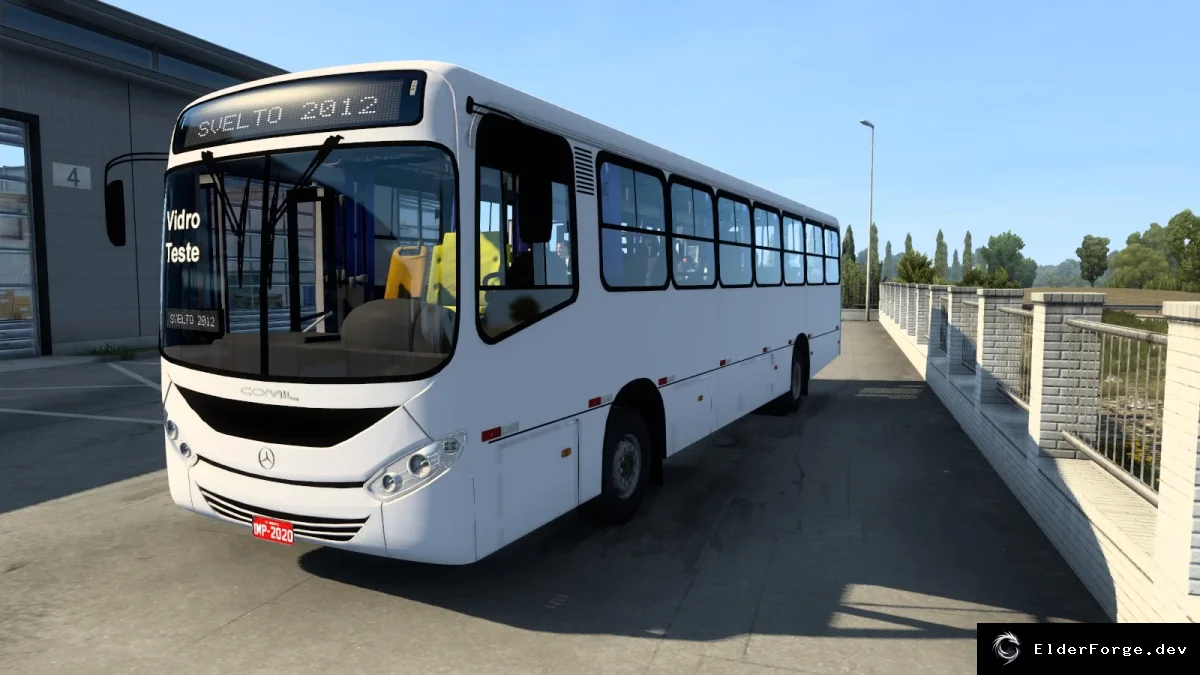 Обложка мода: Euro Truck Simulator 2 — автобус Comil Svelto 2012 с 10 скинами и тюнингом