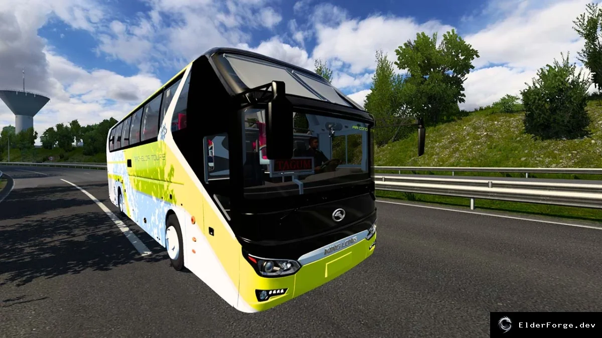 Обложка мода: Euro Truck Simulator 2 – автобус King Long XMQ6129Y (v1.2)