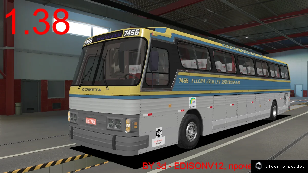 Обложка мода: Euro Truck Simulator 2 – Автобус КМА «Комета» на шасси Scania 3‑й серии