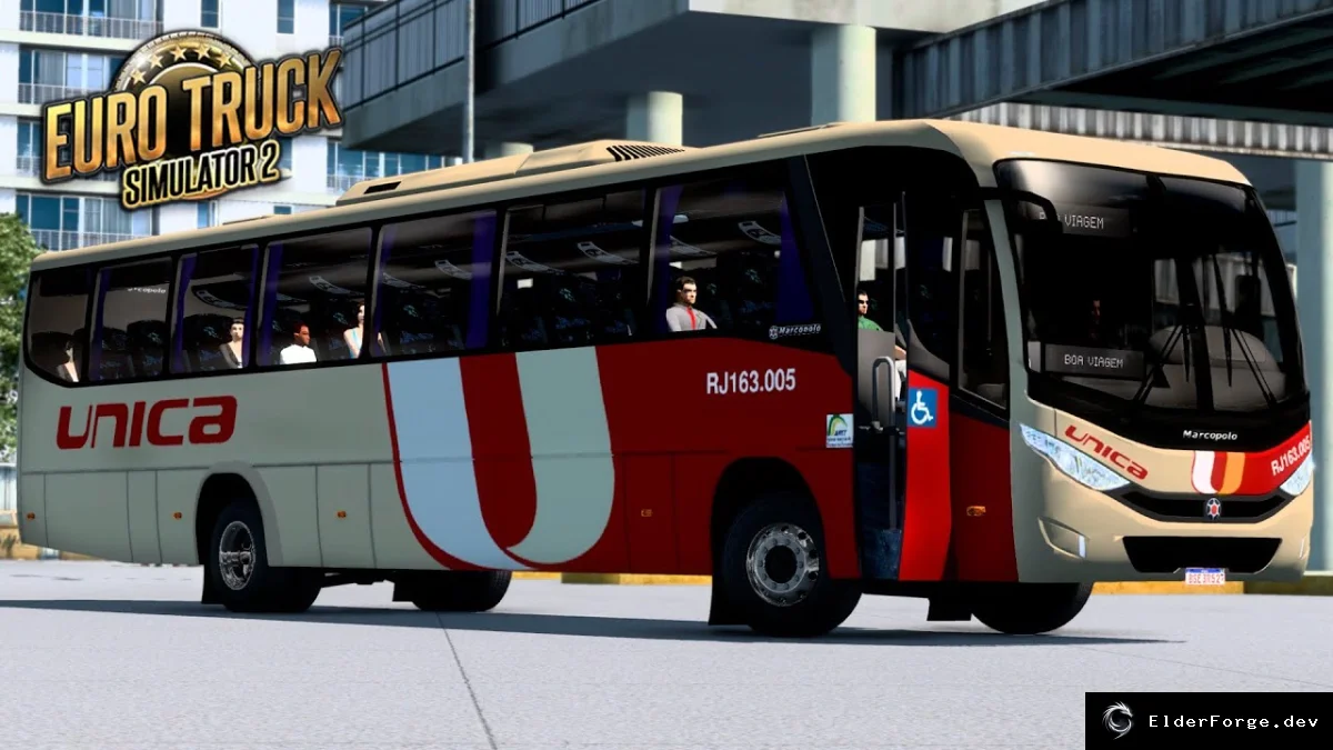Обложка мода: Euro Truck Simulator 2 – автобус Marcopolo Audace на шасси Mercedes-Benz