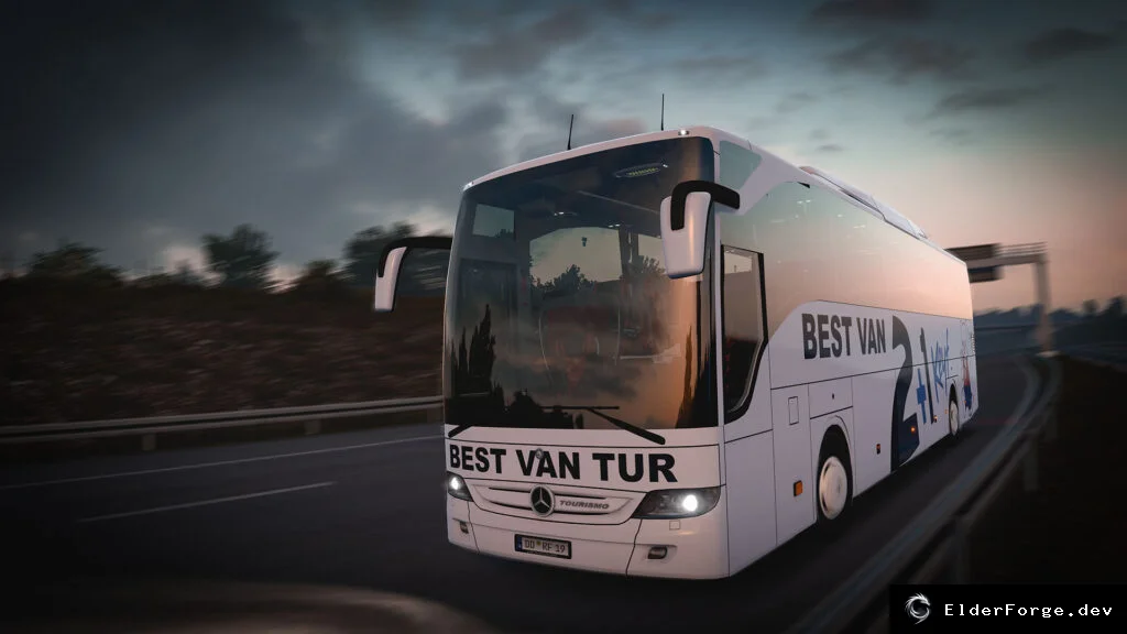 Обложка мода: Euro Truck Simulator 2 — автобус Mercedes-Benz Tourismo 16RHD 2015 (мод)