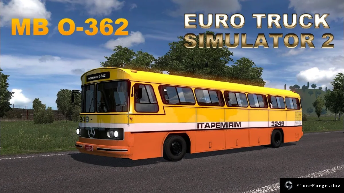 Обложка мода: Euro Truck Simulator 2 – автобус Monobloco O‑362 (версии 1.45/1.46)