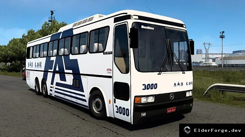 Обложка мода: Euro Truck Simulator 2: автобус Monobloco O371 — новый мод для версии 1.45