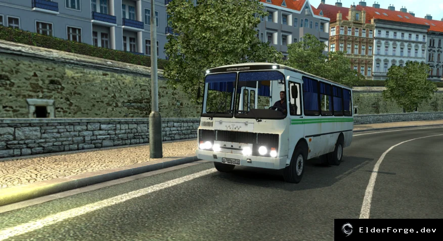 Обложка мода: Euro Truck Simulator 2 – Автобус ПАЗ 32054 (мод 1.27)