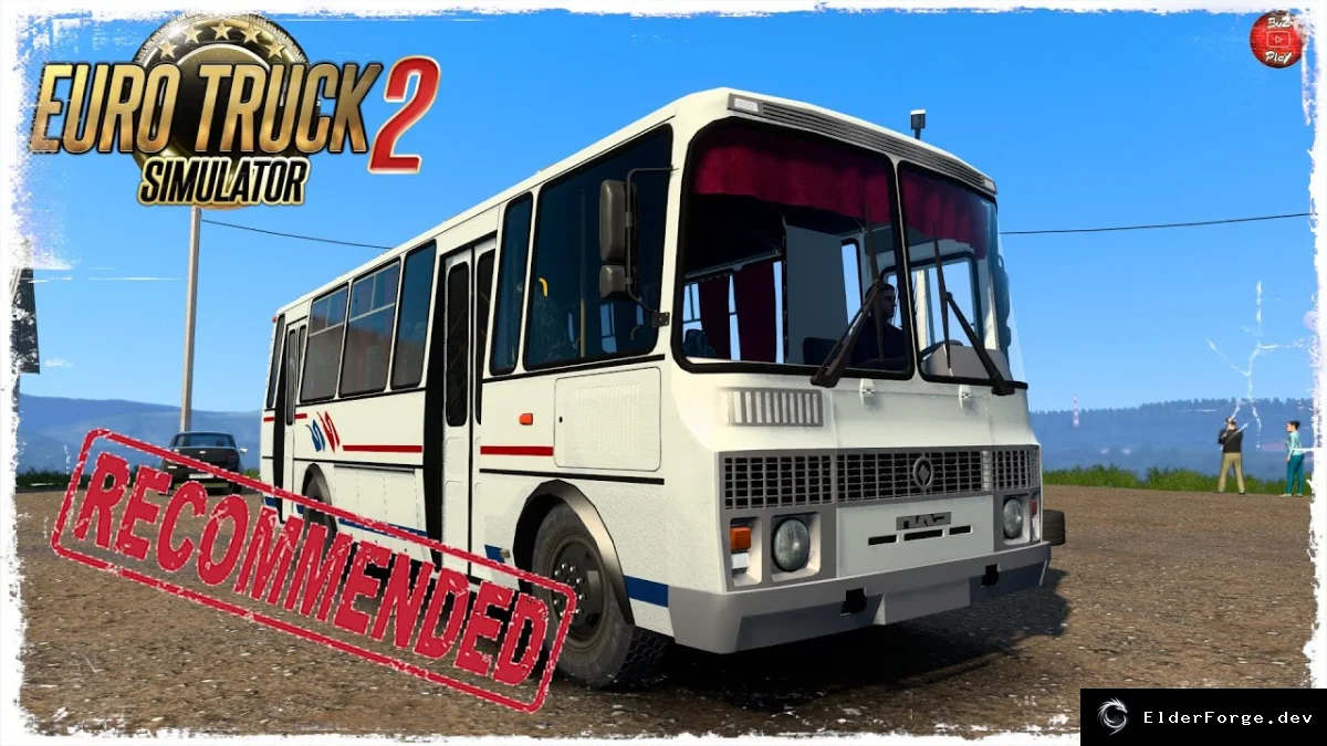 Обложка мода: Euro Truck Simulator 2 – автобус ПАЗ 4234 с полным набором опций
