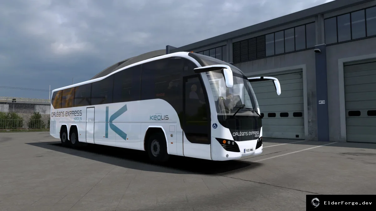 Обложка мода: Euro Truck Simulator 2 – автобус Plaxton Elite (6×2) с уникальными звуками и интерьером