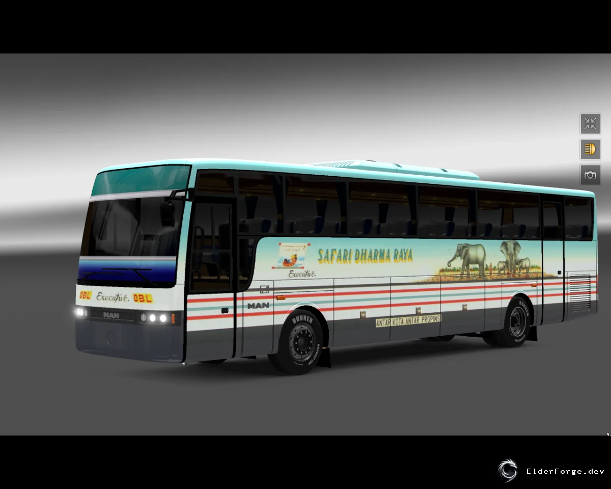 Обложка мода: Euro Truck Simulator 2 — автобус Vanhool T916/T915 для Индонезии