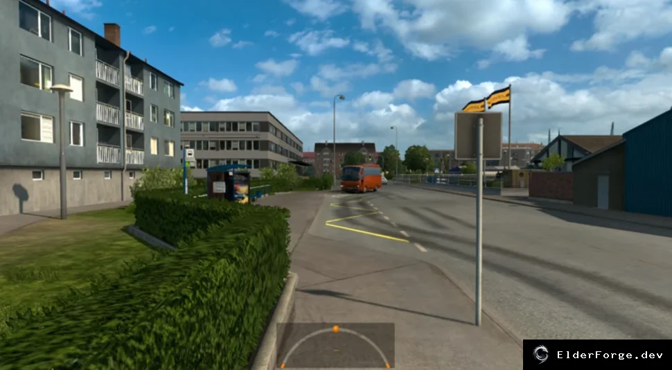 Обложка мода: Euro Truck Simulator 2 – Автобусы останавливаются на остановках (v1.2)