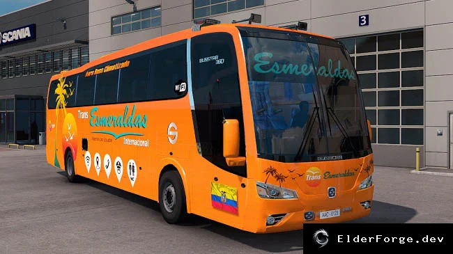 Обложка мода: Euro Truck Simulator 2 – Автономный автобус Busstar 360 4x2 (версия 1.38.x)