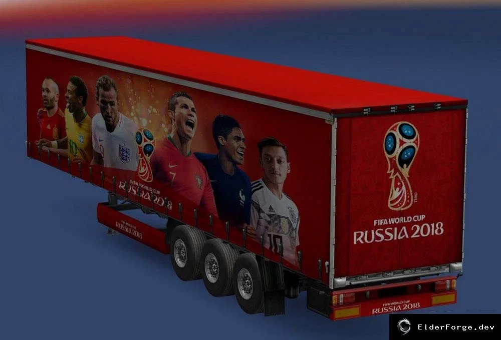 Обложка мода: Euro Truck Simulator 2 – автономный трейлер Russia 2018