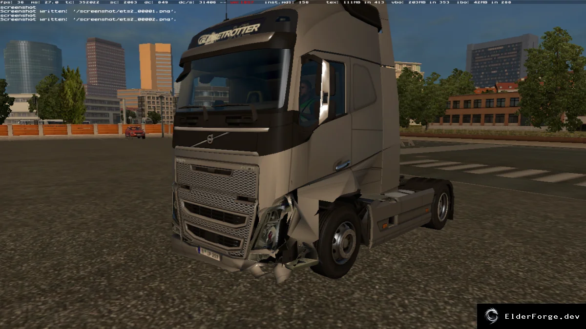 Обложка мода: Euro Truck Simulator 2 – Битые Scania R и Volvo FH 2012