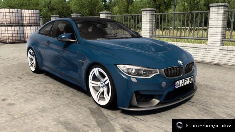 Обложка мода: Euro Truck Simulator 2 – BMW M4: мощный спорткар в вашем парке