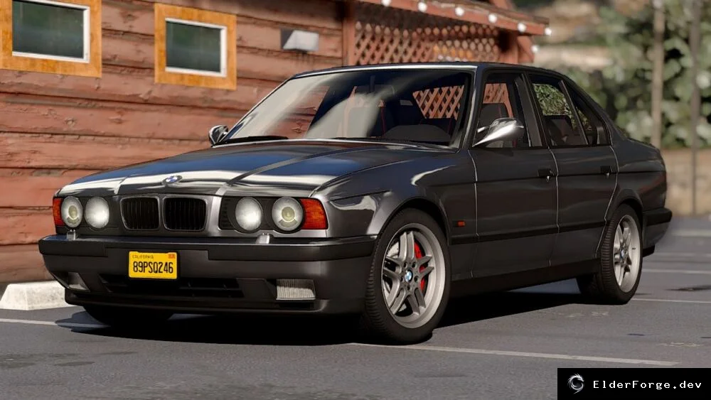 Обложка мода: Euro Truck Simulator 2 – BMW M5 E34 1995: классический седан с полным набором опций
