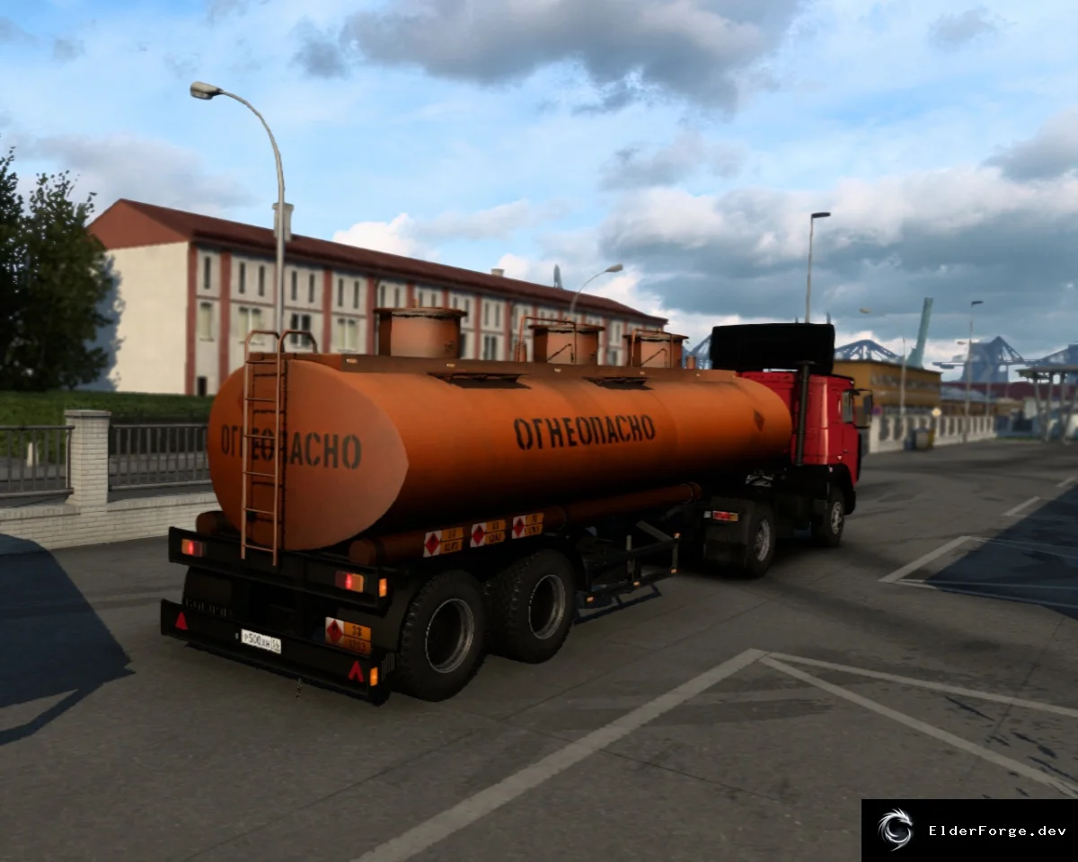 Обложка мода: Euro Truck Simulator 2 – Бочка нефти v0.1 (1.41.x)