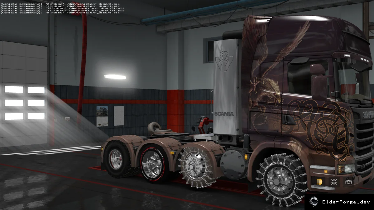 Обложка мода: Euro Truck Simulator 2 – Большой пакет шин, дисков и колпаков v1.7 (ETS2 1.28‑1.30)