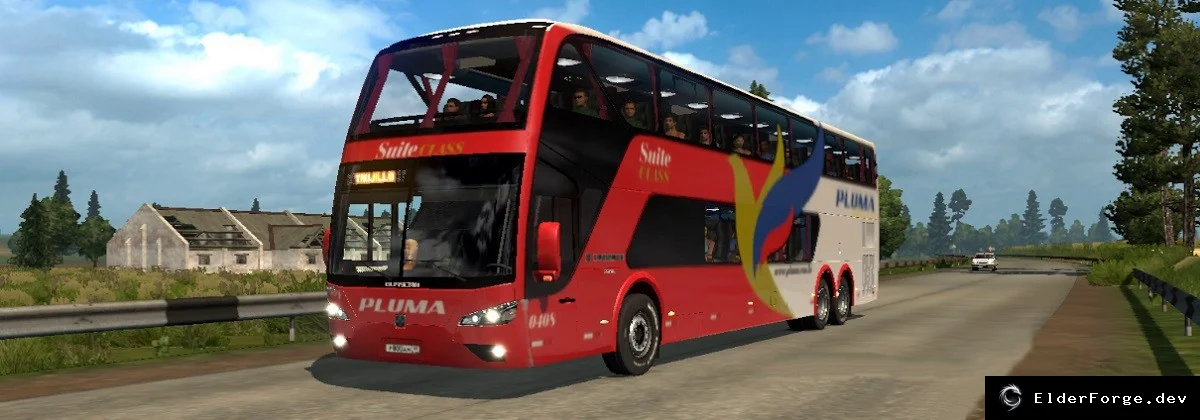 Обложка мода: Euro Truck Simulator 2: Busscar Panoramico DD 2009 – двойной туристический автобус (v5.0)