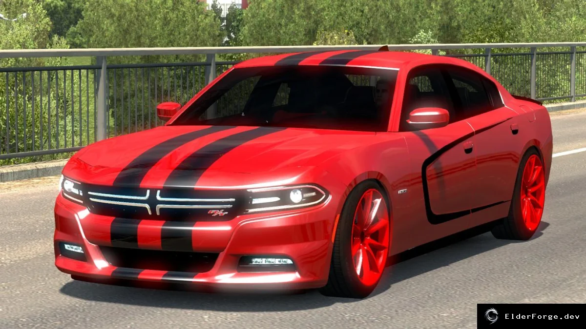 Обложка мода: Euro Truck Simulator 2 — Dodge Charger 2016: новый грузовик в автосалонах