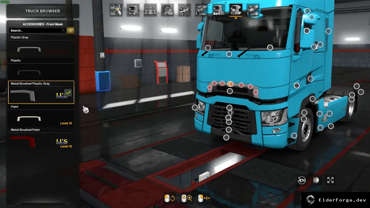 Обложка мода: Euro Truck Simulator 2 – Дополнительные аксессуары для грузовиков (v16.8.1)