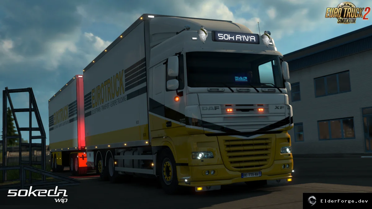 Обложка мода: Euro Truck Simulator 2 – Доработка DAF XF v4.4 для версии 1.39