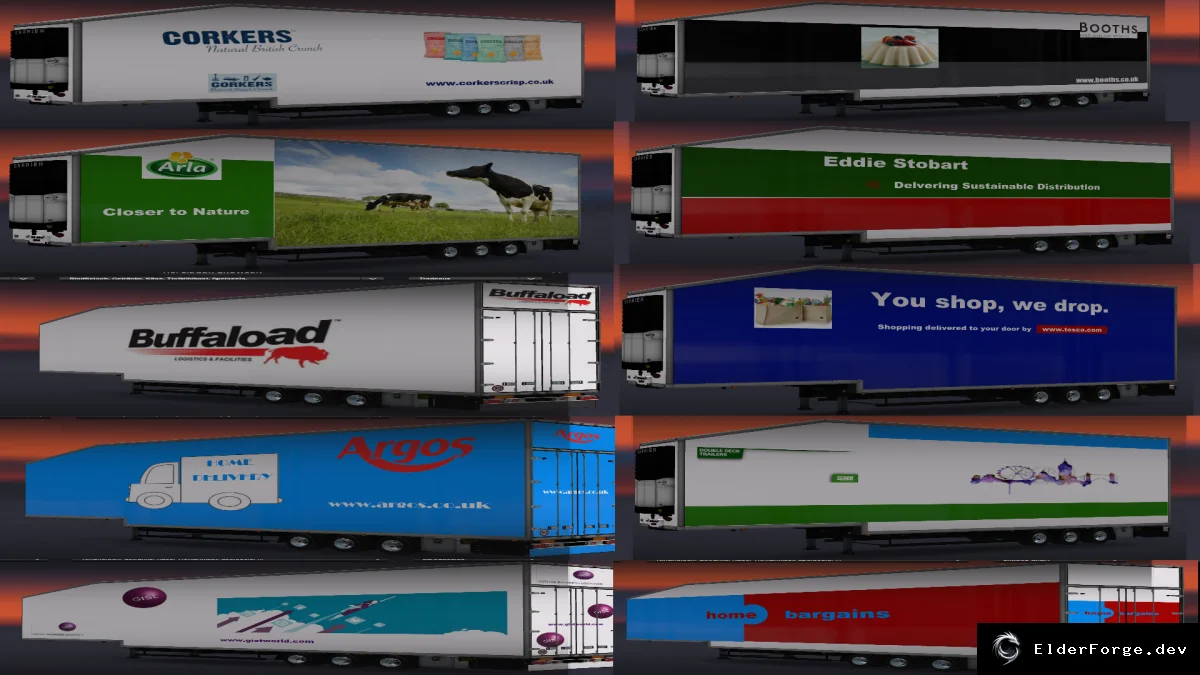 Обложка мода: Euro Truck Simulator 2: Doubledecker – 10 новых британских двухэтажных прицепов