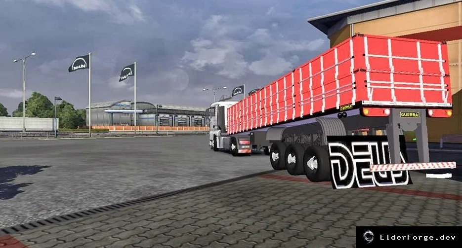 Обложка мода: Euro Truck Simulator 2: два новых прицепа Graneleira Top и Granel Baixa