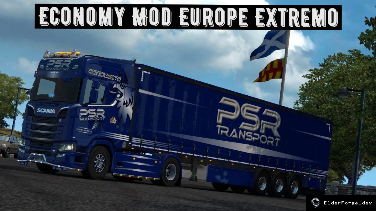 Обложка мода: Euro Truck Simulator 2 – Экономичный экстремальный мод Europe Extremo (v1.0)