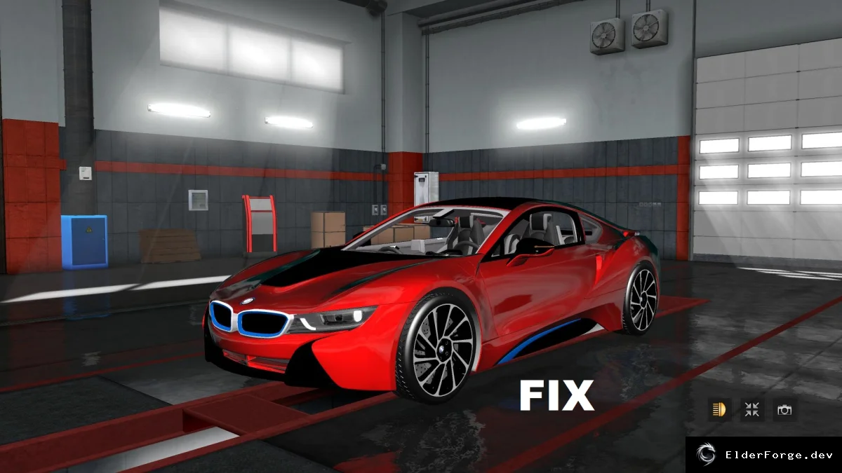 Обложка мода: Euro Truck Simulator 2 – фикс для BMW i8 (версии 1.31.x)