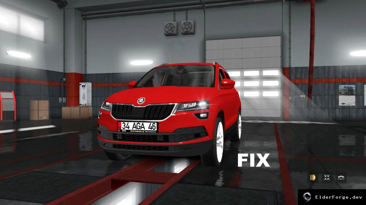 Обложка мода: Euro Truck Simulator 2 – Фикс Skoda Karoq 2018 для версии 1.31.x