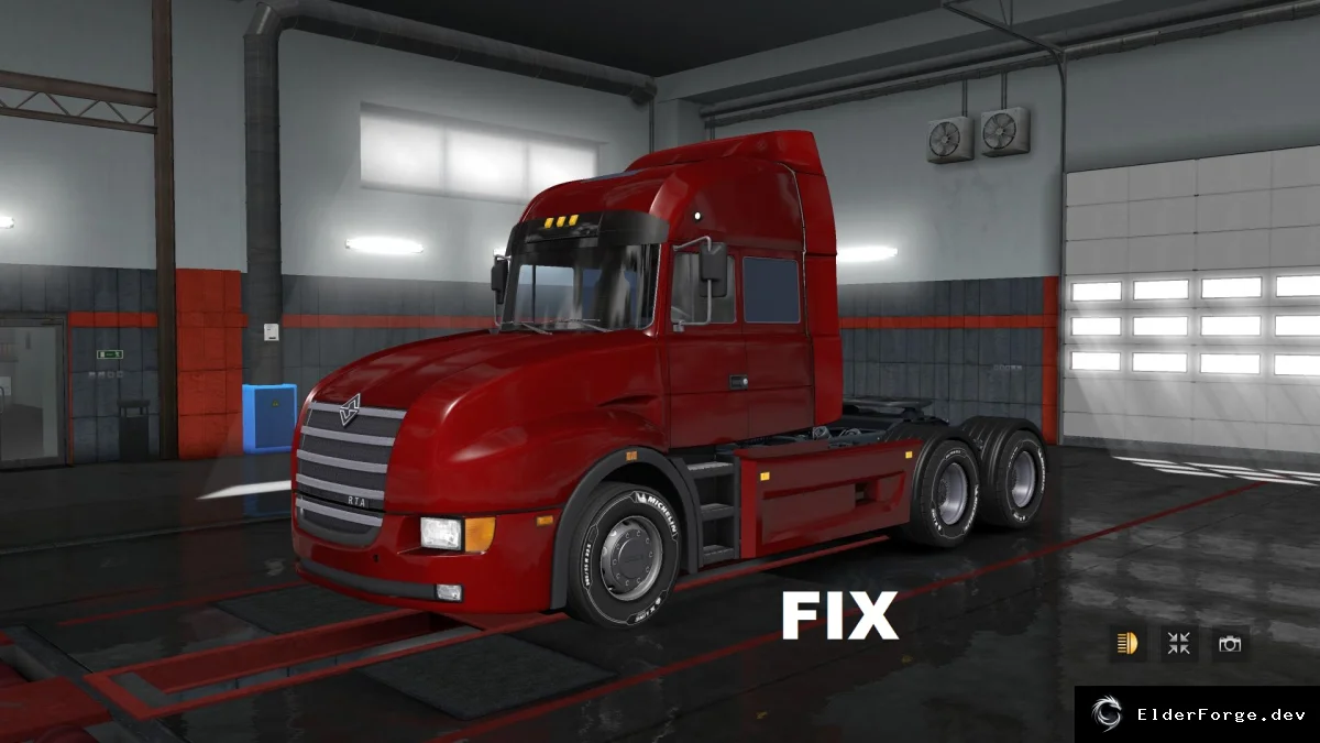 Обложка мода: Euro Truck Simulator 2 – Фикс совместимости грузовика Урал 6464 для версии 1.31.x