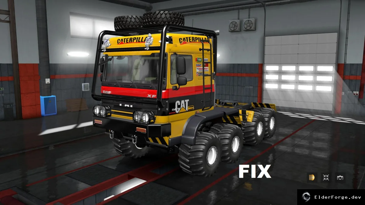 Обложка мода: Euro Truck Simulator 2 – Fix для DAF Crawler (v1.31.x) – стабильная работа