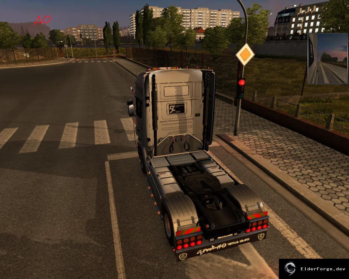 Обложка мода: Euro Truck Simulator 2 FPS+ROD: ускорение и улучшенные дороги