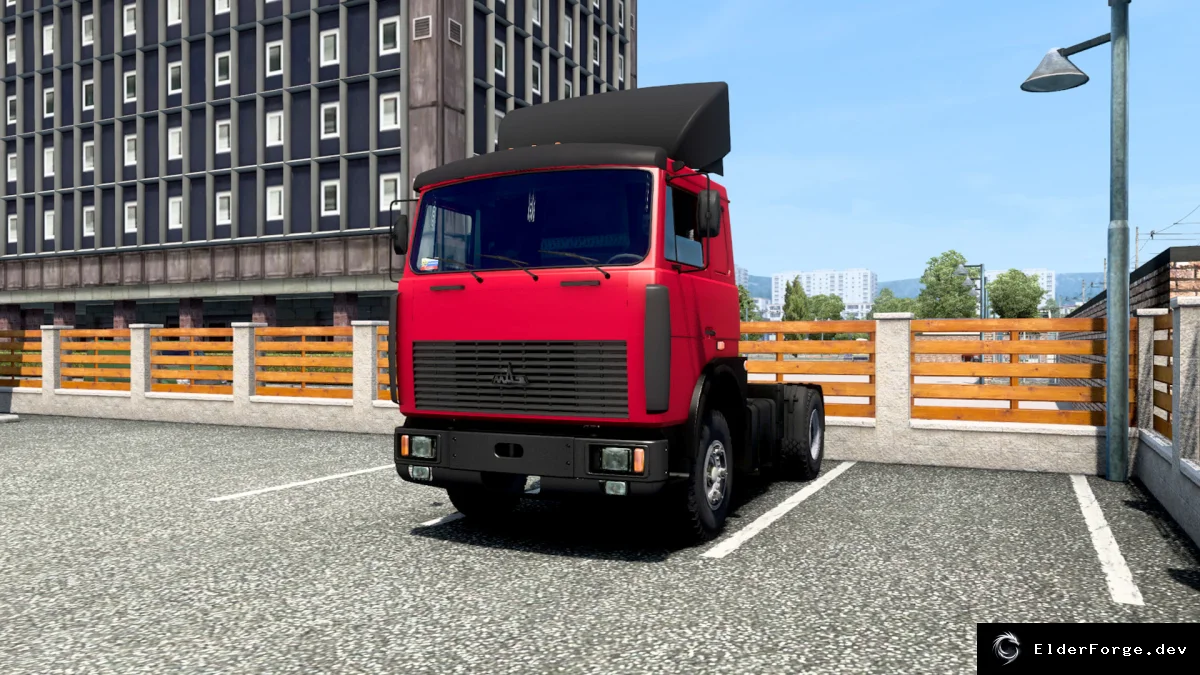 Обложка мода: Euro Truck Simulator 2 – грузовик МАЗ 54323 (поддержка версии 1.43)