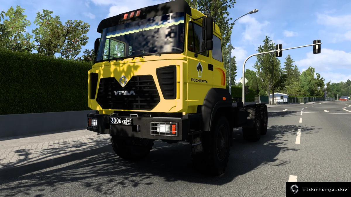 Обложка мода: Euro Truck Simulator 2 – грузовик УРАЛ М (поддержка версий 1.43‑1.53)