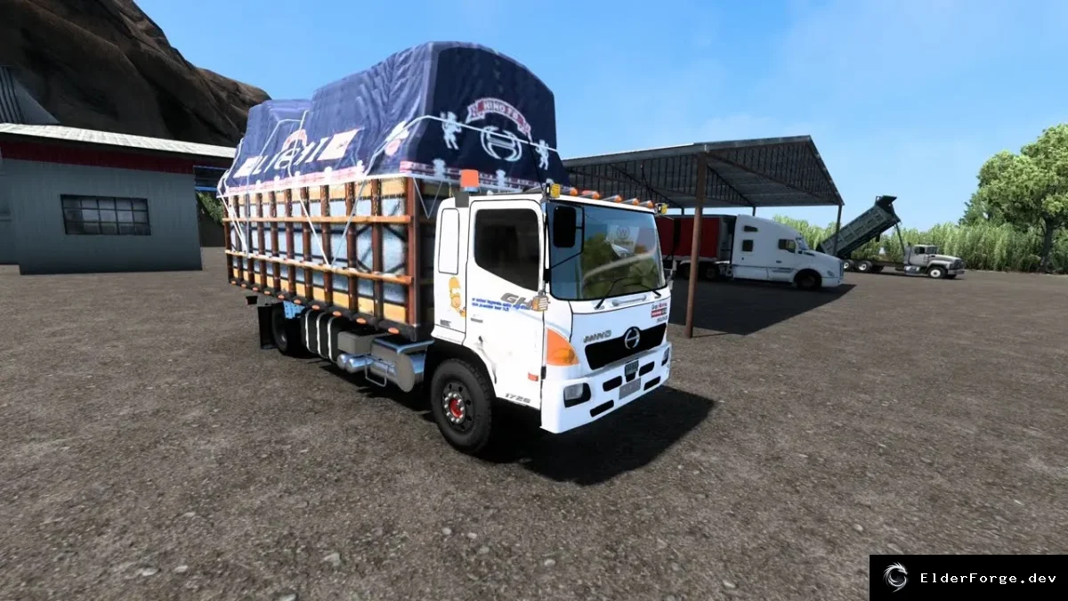 Обложка мода: Euro Truck Simulator 2 – Hino 500: новая модель грузовика с полным набором опций