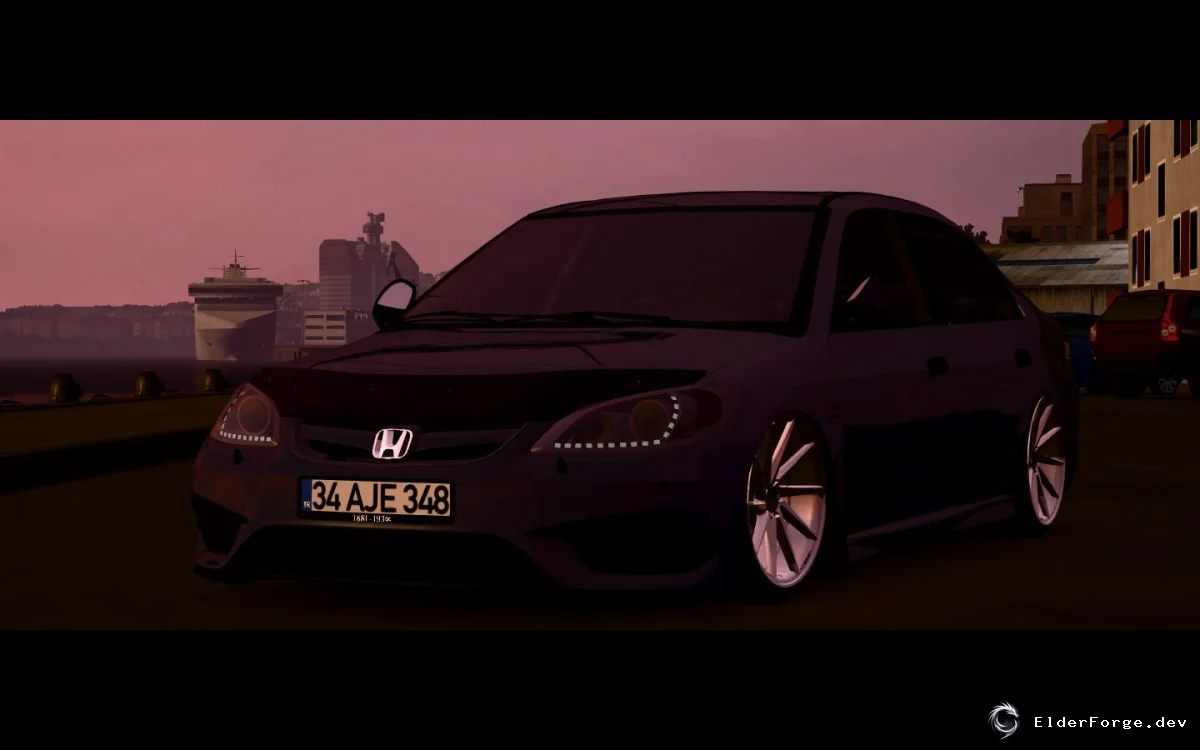 Обложка мода: Euro Truck Simulator 2 – Honda Civic VTEC 2 (1.35) – Полный набор опций