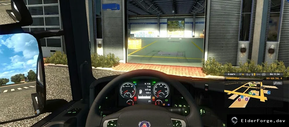 Обложка мода: Euro Truck Simulator 2 – Индикаторы приборной панели Scania RS (HD/SD)