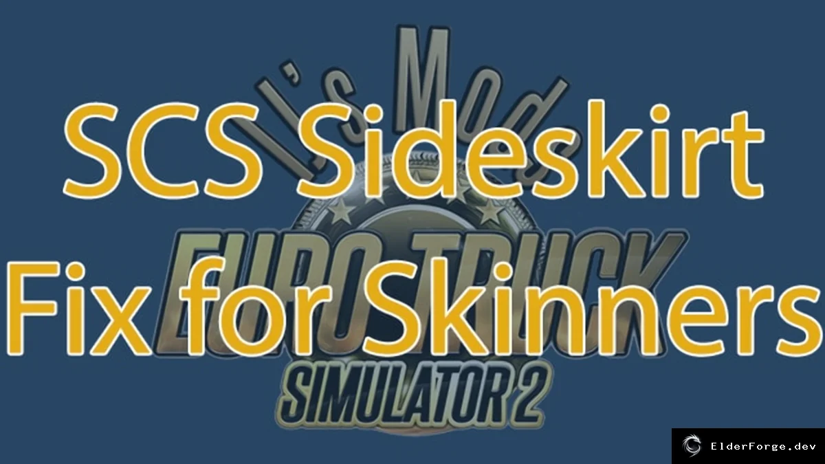 Обложка мода: Euro Truck Simulator 2 – Исправление UV‑текстур боковых юбок SCS (v1.0)