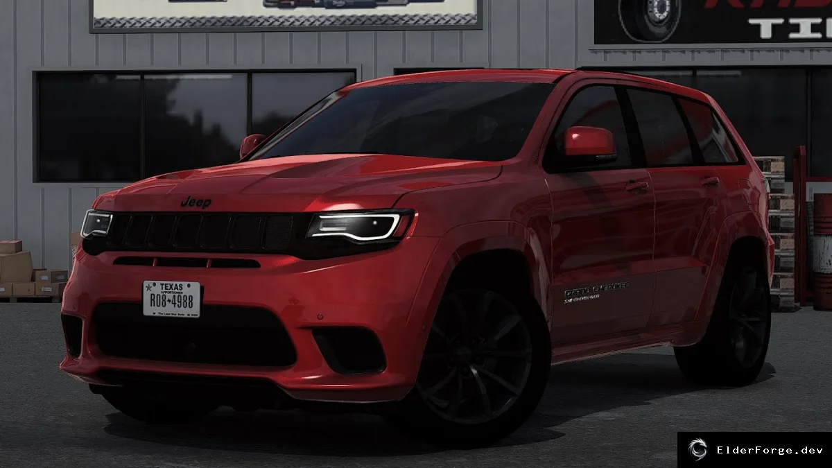 Обложка мода: Euro Truck Simulator 2 – Jeep Grand Cherokee SRT Trackhawk 2018 (v1.3)