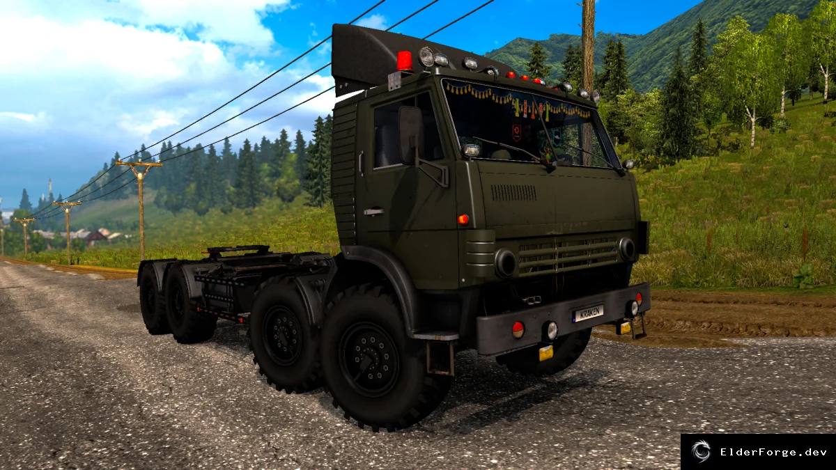 Обложка мода: Euro Truck Simulator 2 – Камаз 4410‑6450: новый 6x6/8x8 грузовик