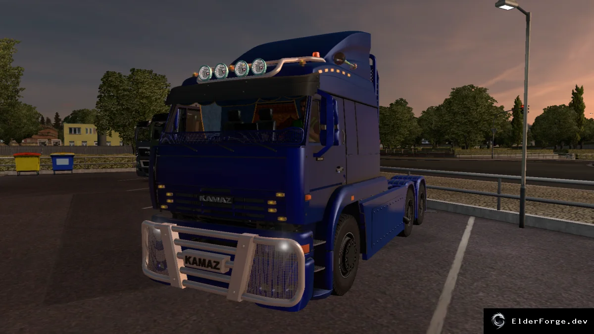 Обложка мода: Euro Truck Simulator 2 – КамАЗ 6460 Доработка: новый салон, звук и тюнинг
