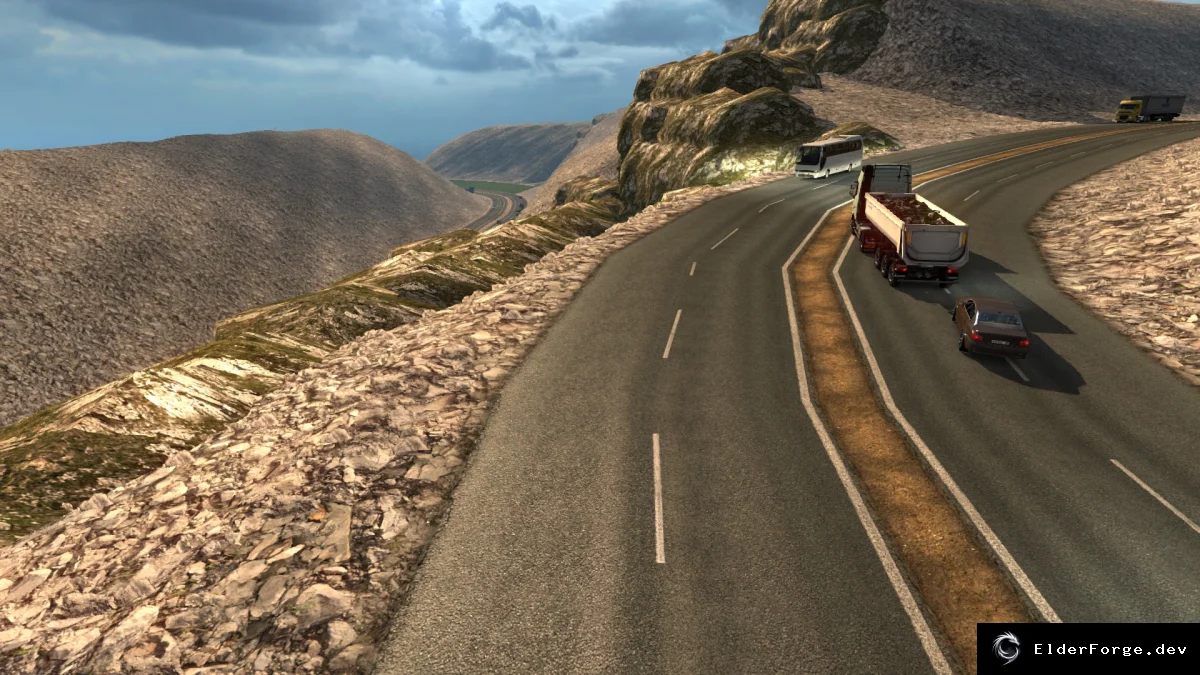 Обложка мода: Euro Truck Simulator 2 – карта D2 1.0.1: автономная карта, совместима с DLC Scandinavia