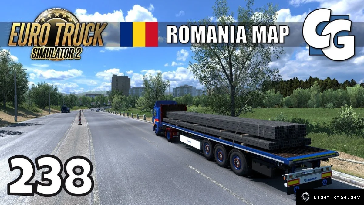 Обложка мода: Euro Truck Simulator 2 – Карта Румынии v1.6 (ROMANIA Map)