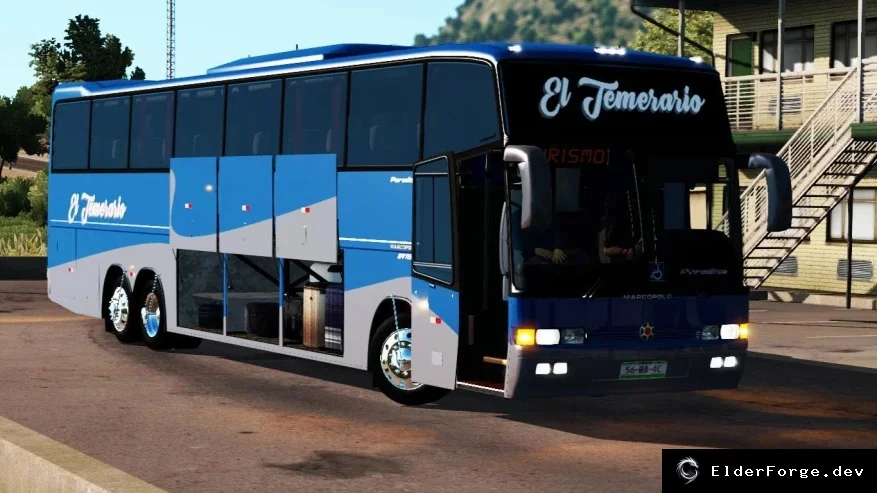 Обложка мода: Euro Truck Simulator 2 – Маркополо GV 1150: реалистичный рейсовый автобус (ETS2 1.45)