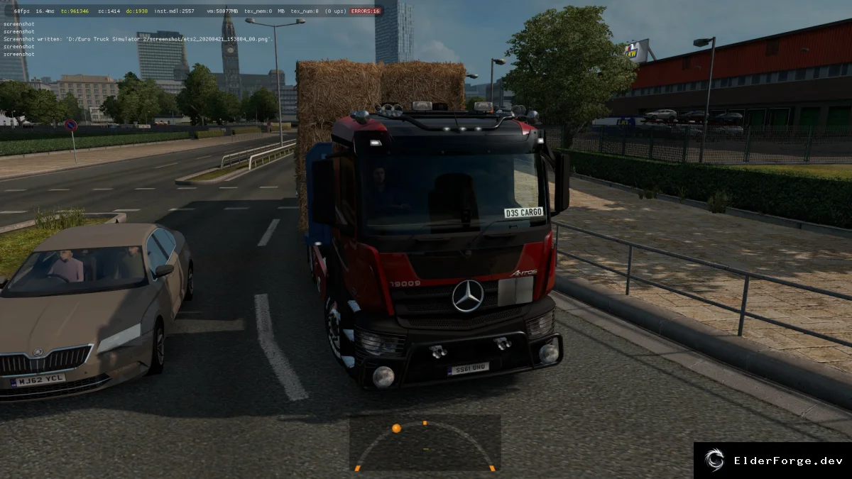 Обложка мода: Euro Truck Simulator 2 – Mercedes Antos12 D3S (v r1.37.beta) с британским интерьером