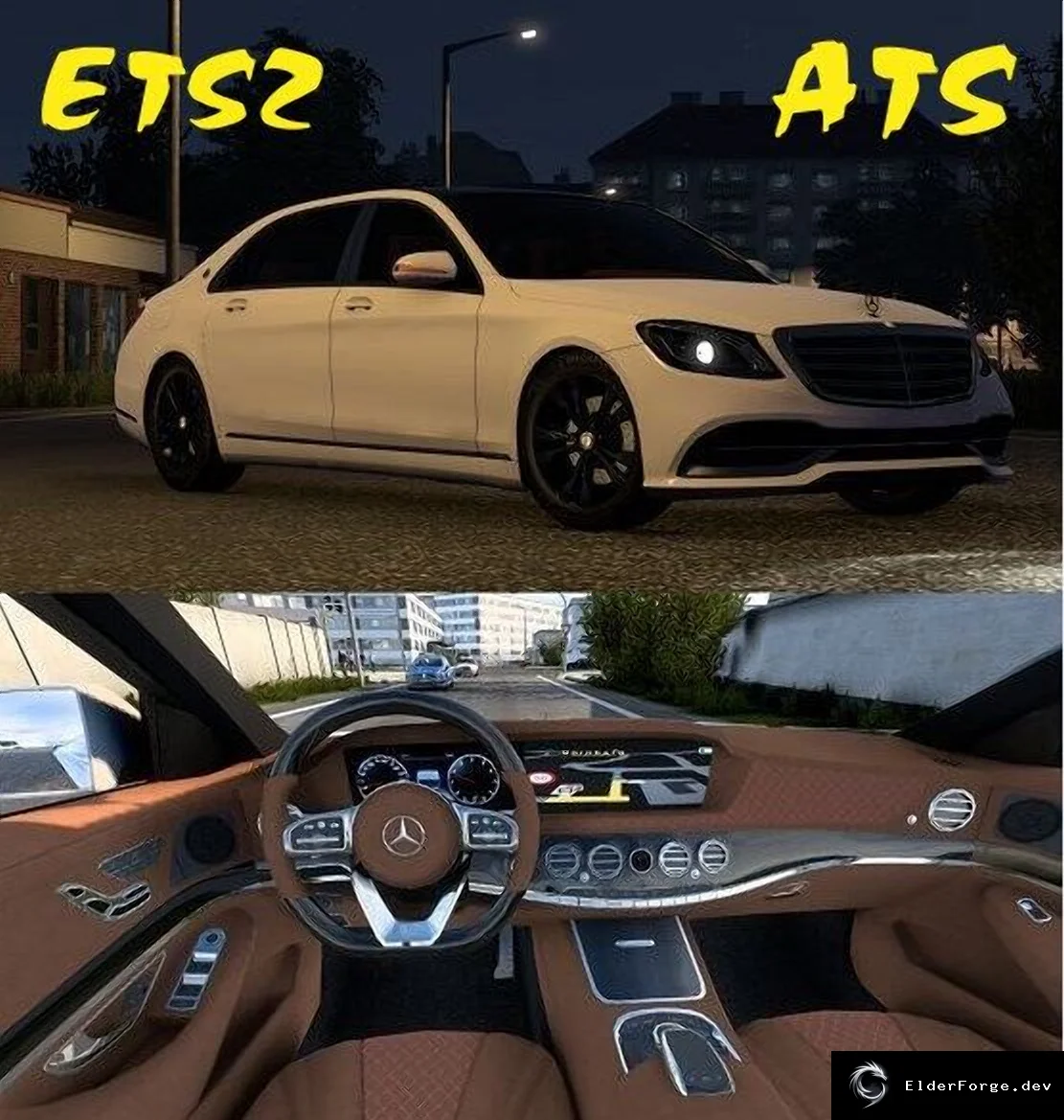 Обложка мода: Euro Truck Simulator 2 – Mercedes‑Benz S650 Maybach 2018 (v6.1)