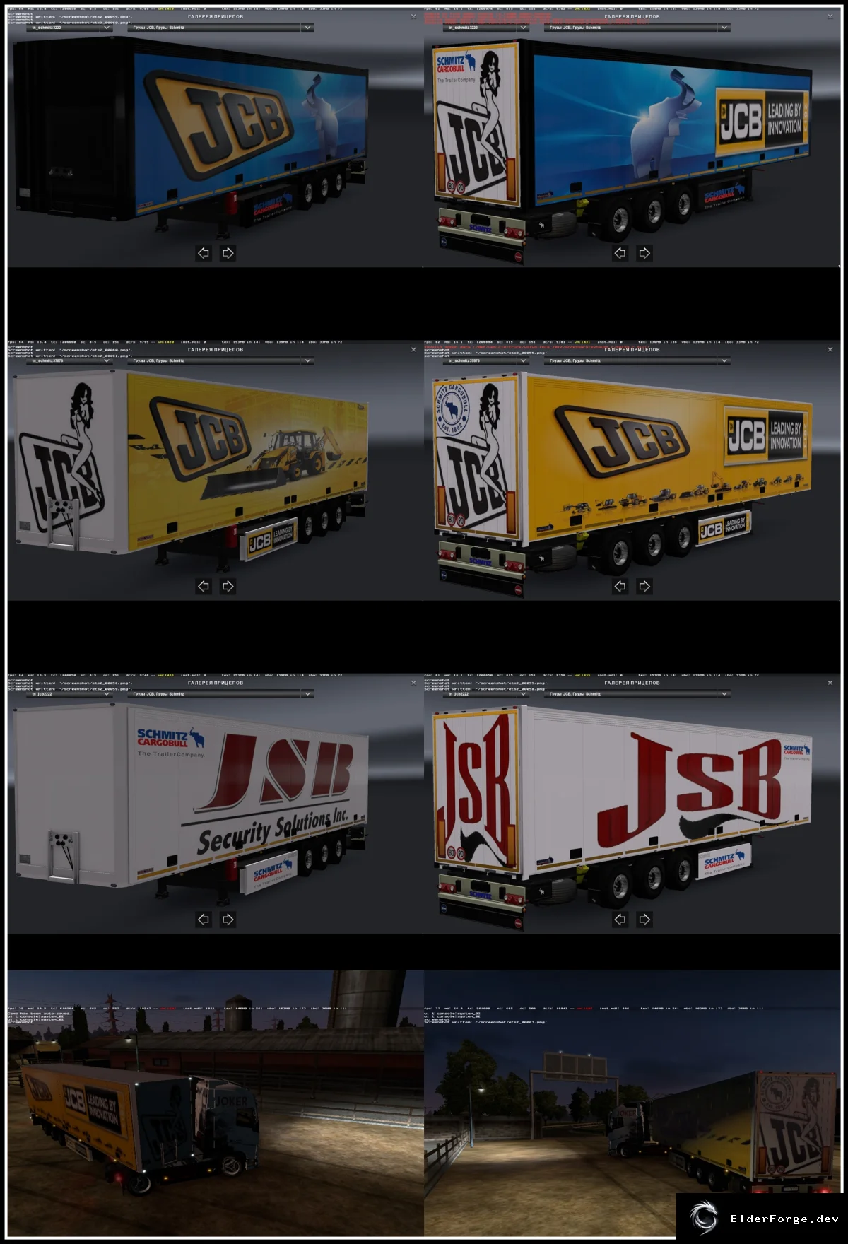 Обложка мода: Euro Truck Simulator 2 – Мини‑пак автономных прицепов Schmitz Cargobull