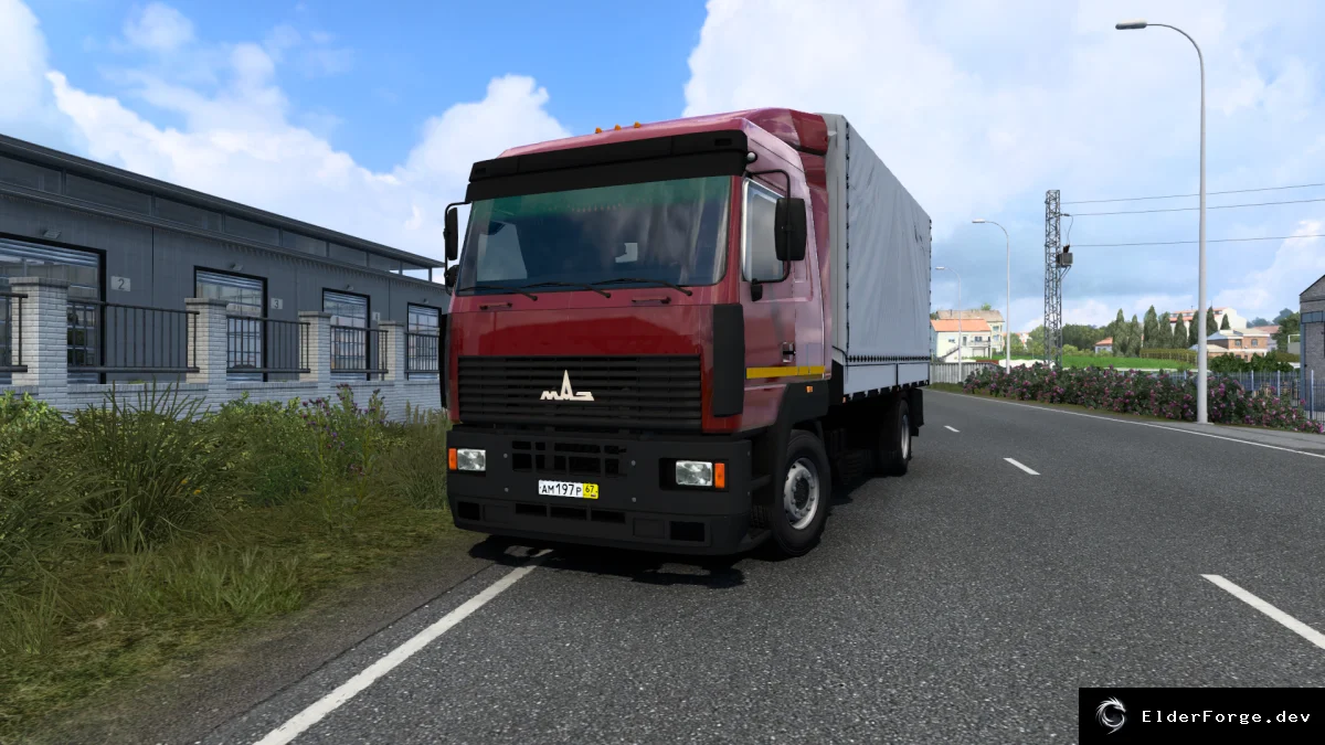 Обложка мода: Euro Truck Simulator 2 – Модель МАЗ-5340/5440/6430 A8 Reworked (v1.45)