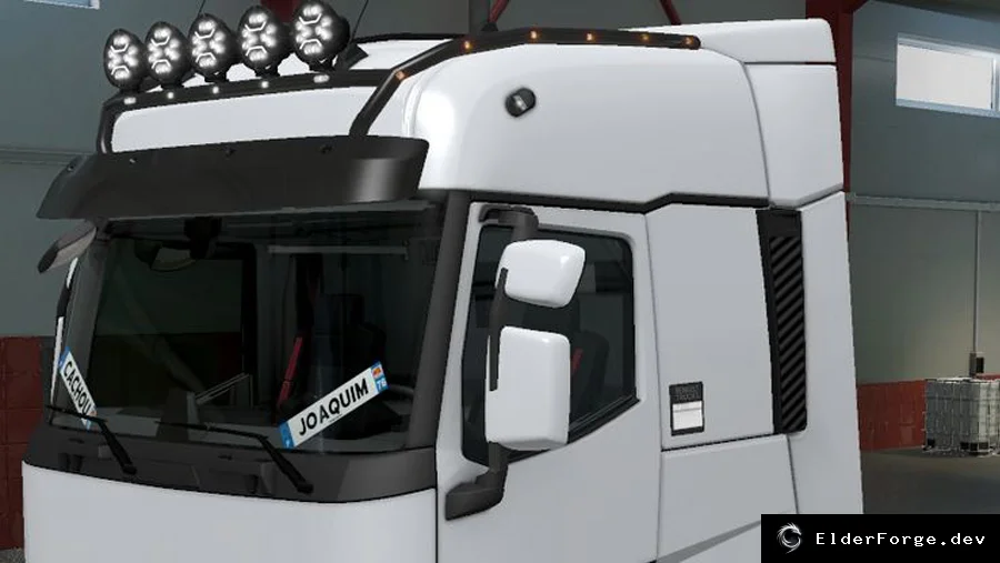 Обложка мода: Euro Truck Simulator 2: новые аксессуары для Renault Range T – световые и защитные решения