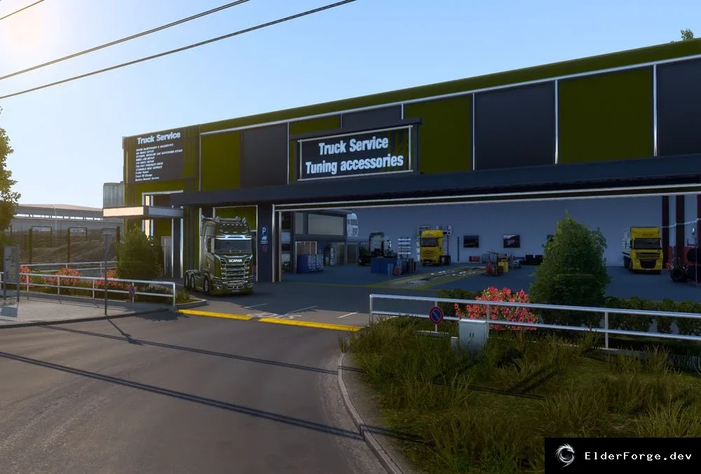 Обложка мода: Euro Truck Simulator 2 – Новые авто‑сервисы для версии 1.43.x